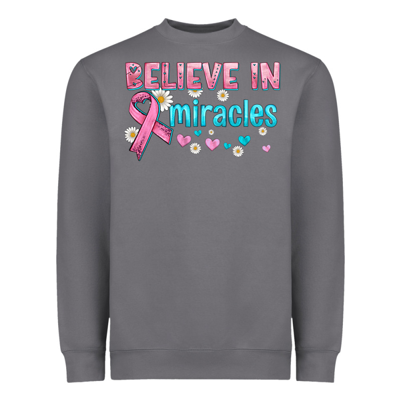 Believe In Miracles With Ribbon Heavyweight Sweatshirt by HRA Design Shop | Teevron