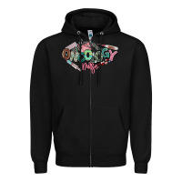Black Oncology Nurse western Zipper Hoodie - NancyCooperArtShop