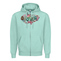 Seafoam Oncology Nurse western Zipper Hoodie - NancyCooperArtShop