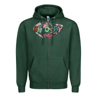 Sports Green Oncology Nurse western Zipper Hoodie - NancyCooperArtShop