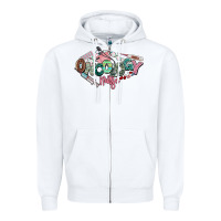 White Oncology Nurse western Zipper Hoodie - NancyCooperArtShop