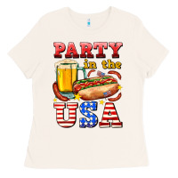 Bone party in the usa Ladies Tee - AdoDesignShop