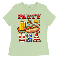 Matcha party in the usa Ladies Tee - AdoDesignShop