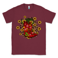 Burgundy boots wood slice ornament Classic Tee - JahusDesignShop