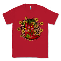 Red boots wood slice ornament Classic Tee - JahusDesignShop