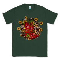 Sports Green boots wood slice ornament Classic Tee - JahusDesignShop