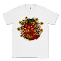 White boots wood slice ornament Classic Tee - JahusDesignShop