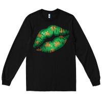 Black St. Patrick's Day Lip Long Sleeve Tee - Jasminsmagicworld