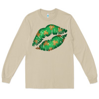 Mushroom St. Patrick's Day Lip Long Sleeve Tee - Jasminsmagicworld