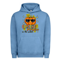 Pigment Pebble Blue Coolest Pumpkin In The Patch Urban Hoodie - texasbilliewilder