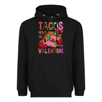 Black tacos are my valentine Heavyweight Hoodie - NancyCooperArtShop