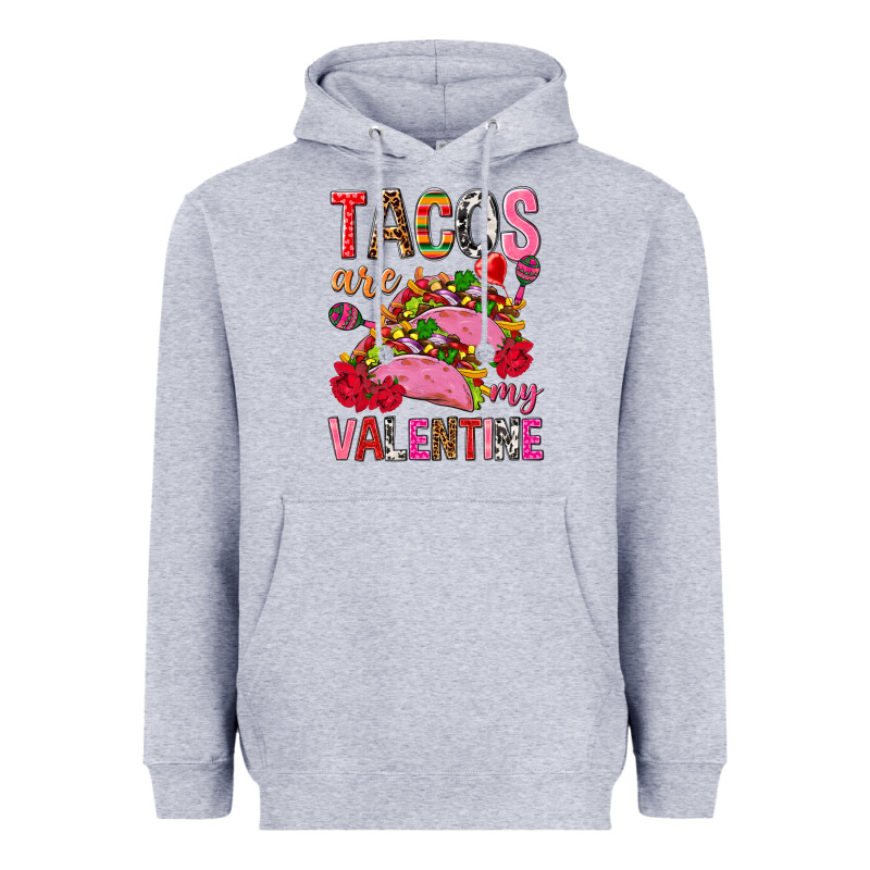 Tacos Are My Valentine Heavyweight Hoodie by NancyCooperArtShop | Teevron