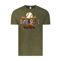 Vintage Olive baseball is my valentine Vintage Tee - RacoonDesign