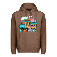 Chestnut easter train Premium Hoodie - Artiststas