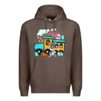 Coffee easter train Premium Hoodie - Artiststas