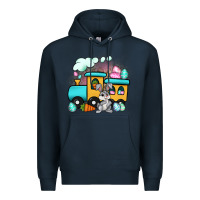 Navy easter train Premium Hoodie - Artiststas