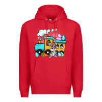 Red easter train Premium Hoodie - Artiststas