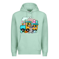 Seafoam easter train Premium Hoodie - Artiststas