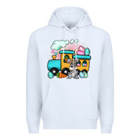 White easter train Premium Hoodie - Artiststas