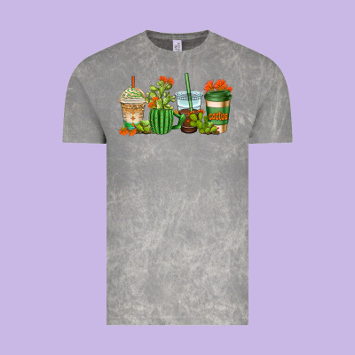 Cactus Coffee Cups Vintage Tee Designed By Adodesignshop