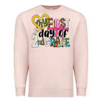 Pale Pink my first day of 2nd grade Premium Sweatshirt - NancyCooperArtShop