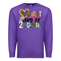Purple my first day of 2nd grade Premium Sweatshirt - NancyCooperArtShop