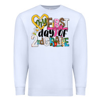 White my first day of 2nd grade Premium Sweatshirt - NancyCooperArtShop