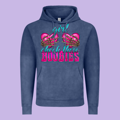 Girl Check Those Boobies Vintage Hoodie Designed By Texasbilliewilder
