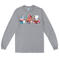 Heather Grey dental cupcakes Long Sleeve Tee - AdoDesignShop