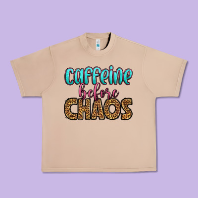 Caffeine Before Chaos Urban Heavy Tee Designed By Hra Design Shop