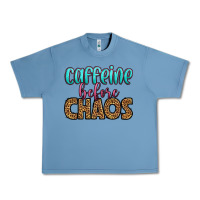 Pebble Blue caffeine before chaos Urban Heavy Tee - HRA Design Shop