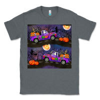 Charcoal Heather halloween spooky truck seamless pattern Classic Tee - BundleAndBundleShop