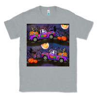 Heather Grey halloween spooky truck seamless pattern Classic Tee - BundleAndBundleShop