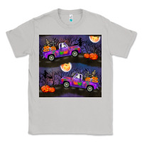 Moon Dust halloween spooky truck seamless pattern Classic Tee - BundleAndBundleShop