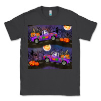 Smoke halloween spooky truck seamless pattern Classic Tee - BundleAndBundleShop