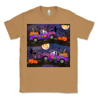 Toasted Coconut halloween spooky truck seamless pattern Classic Tee - BundleAndBundleShop