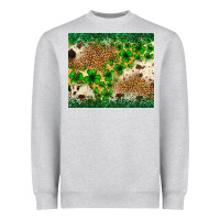 Heather Grey St. Patrick's Day shamrock tumbler St. Patricks Heavyweight Sweatshirt - Neo Western