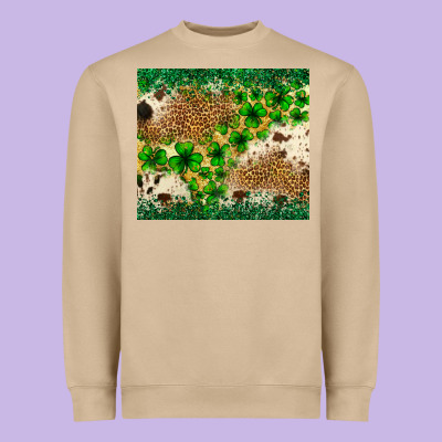 St. Patrick's Day Shamrock Tumbler St. Patricks Heavyweight Sweatshirt Designed By Neo Western