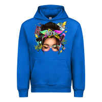 Cobalt 90s messy bun Urban Hoodie - texasbilliewilder