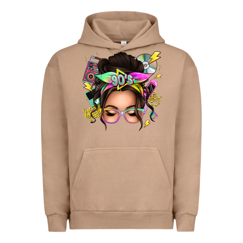 90s Messy Bun Urban Hoodie by texasbilliewilder | Teevron