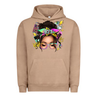 Pigment Burro 90s messy bun Urban Hoodie - texasbilliewilder