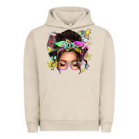 Pigment French Oak 90s messy bun Urban Hoodie - texasbilliewilder