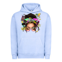 Pigment Grape Ice 90s messy bun Urban Hoodie - texasbilliewilder