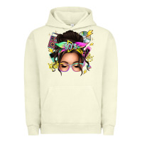 Pigment Pistachio 90s messy bun Urban Hoodie - texasbilliewilder