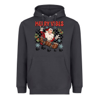 Smoke merry vibes ho ho ho Heavyweight Hoodie - MaliasSmallBusiness