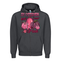 Smoke In october we wear pink Zipper Hoodie - NancyCooperArtShop