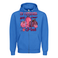 True Royal In october we wear pink Zipper Hoodie - NancyCooperArtShop