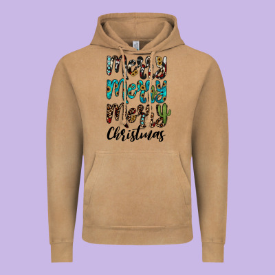 Merry Christmas Vintage Hoodie Designed By Jahusdesignshop