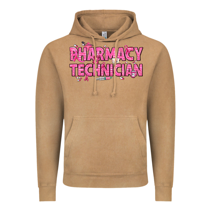 Breast Cancer Pharmacy Technician Vintage Hoodie by texasbilliewilder | Teevron