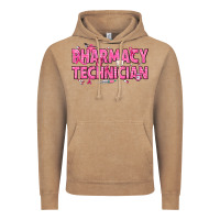 Vintage Coffee Breast Cancer Pharmacy Technician Vintage Hoodie - texasbilliewilder